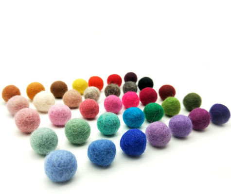 0.8 Inch Felt Handicraft Wool Balls For Felting And Garland 30 Colors