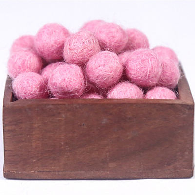 1.5cm Felt Handicraft Natural Wool Balls For Home Decor