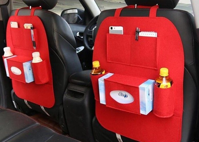 Large 54*40cm Car Seat Back Felt Storage Boxes Easy Installation And Removing