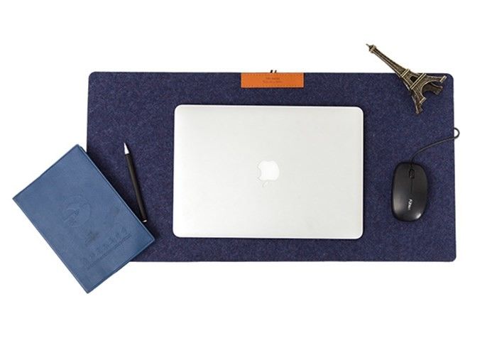 Ergonomic Thick Felt Mouse Pad , Large Size Soft Felt Keyboard Mat