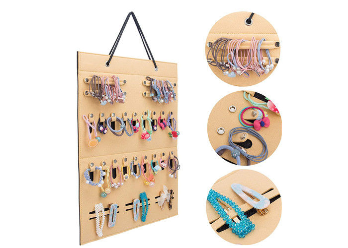 Double Layer Hair Clips 40*50cm Felt Wall Organizer