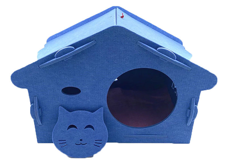 36.5*39.5*51.5CM Detachable EN71 Felt Pet Cave House