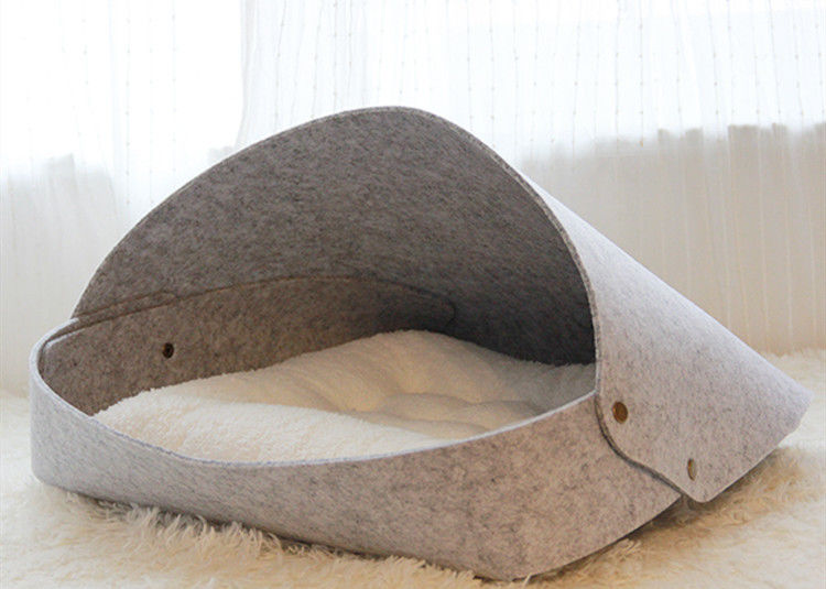 Cat Breathable 3mm Felt Pet Cave Contains A Pad