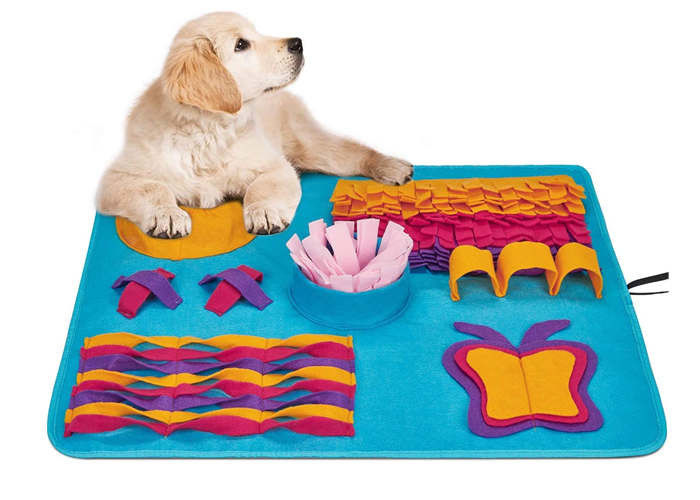 Mechanical Wash Stress Release 23x27 Felt Snuffle Mat For Dogs